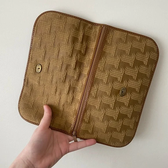 LANVIN Stamped Vintage Clutch Canvas Purse 👛 - Picture 7 of 14